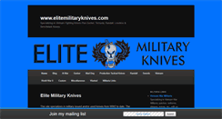Desktop Screenshot of elitemilitaryknives.com